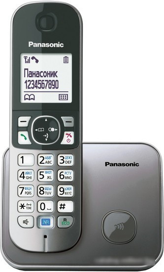 Радиотелефон Panasonic KX-TG6811RUM - фото 1 - id-p215372488