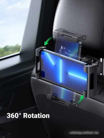 Держатель для смартфона Ugreen 360° Adjustable Headrest Mount Car Phone Holder 60108 - фото 2 - id-p215372541