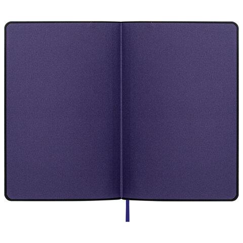 Ежедневник недатированный А5 (138х213 мм) "Stylish", кожзам, гибкий, 160 л., фиолетовый - фото 2 - id-p215374522