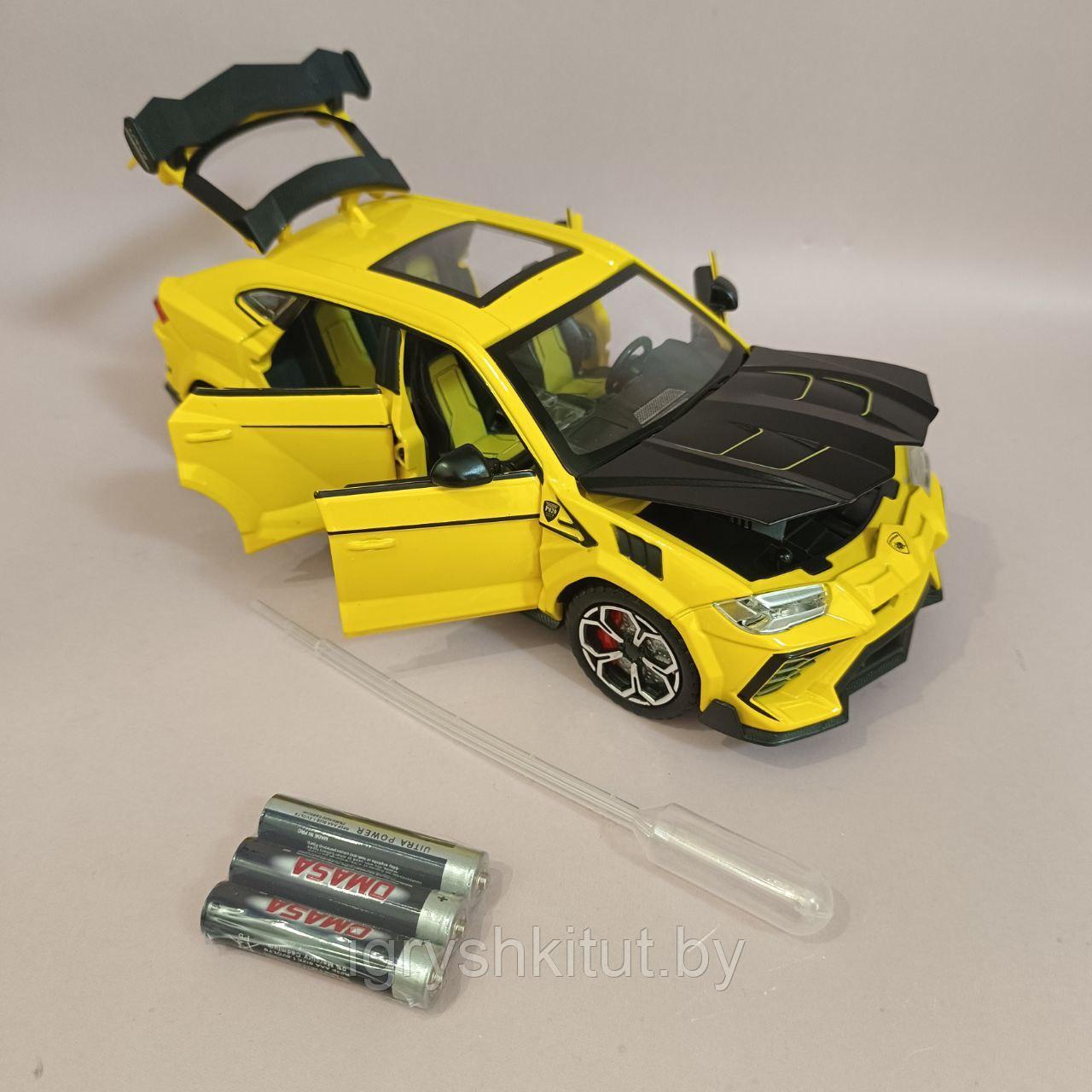 Металлическая модель Ламборджини Lamborghini Urus инерционная, свет, звук, пар - фото 1 - id-p215381089