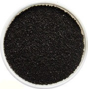 Песок цветной 0,4 мм (кварцевый) черный  1 кг, фото 1