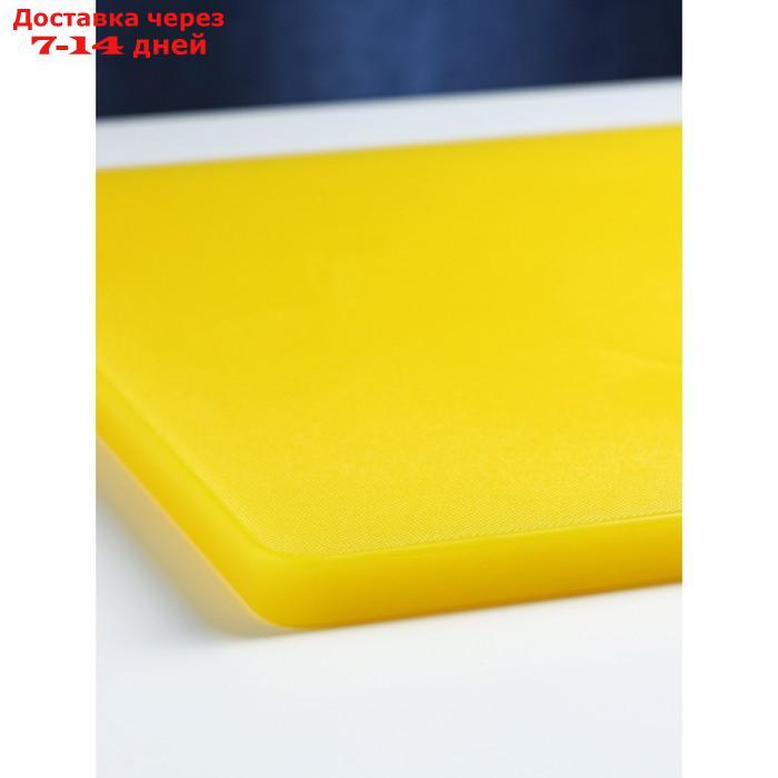 Доска разделочная, 50×35×1,8 см, цвет жёлтый - фото 3 - id-p215358877