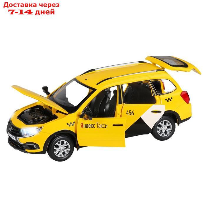 Машина металлическая Lada Granta Cross 1:24,откр двери, капот, багаж, световые и звуковые эффекты, цвет жёлтый - фото 2 - id-p215361590