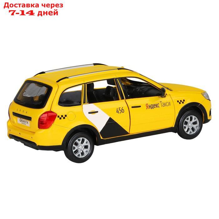 Машина металлическая Lada Granta Cross 1:24,откр двери, капот, багаж, световые и звуковые эффекты, цвет жёлтый - фото 5 - id-p215361590