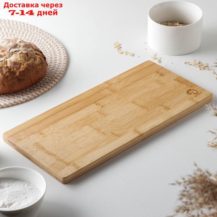 Набор для подачи сыра Доляна Cheese, 3 ножа, доска 38×18,5 см, бамбук - фото 4 - id-p215361601
