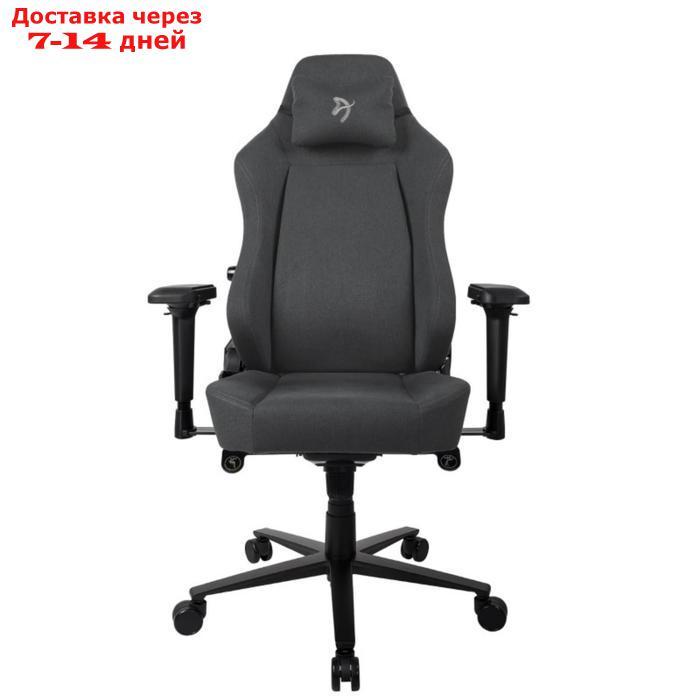 Кресло игровое Arozzi Primo Woven Fabric - Black - Grey logo - фото 1 - id-p215361628