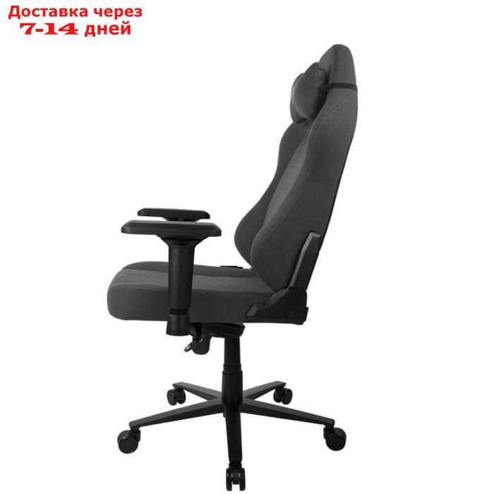 Кресло игровое Arozzi Primo Woven Fabric - Black - Grey logo - фото 3 - id-p215361628
