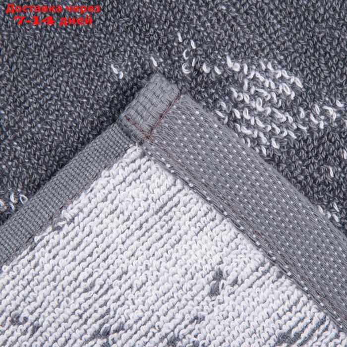 Полотенце махровое Этель "Николай" серый, 50х90см, 100% хлопок, 420гр/м2 - фото 4 - id-p215361688