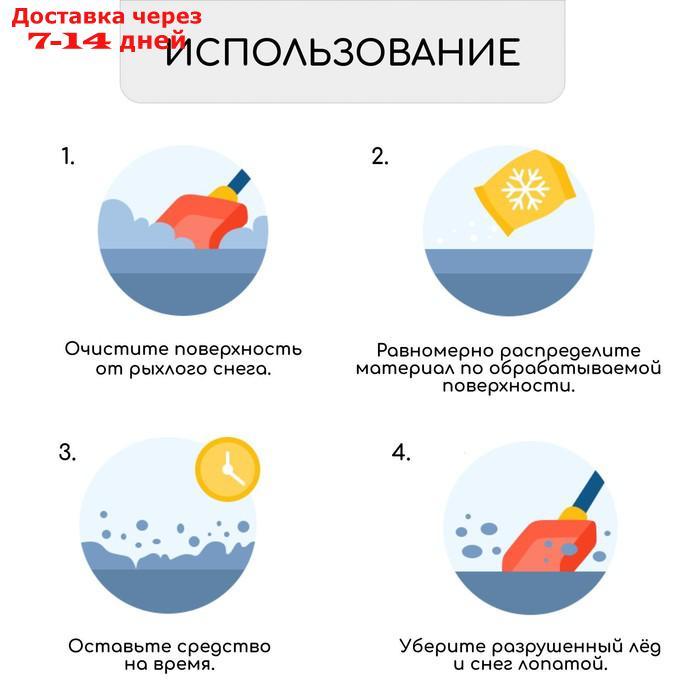 Реагент антигололёдный S (соль техническая), 20 кг, работает при 15 °C, в мешке - фото 4 - id-p215361842