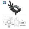 KUPO KCP-830 Slim Type Half Coupler, black. Хомут узкий (M10)