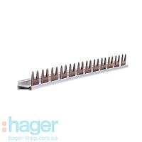Hager 1-полюсная, 16мм2, 12 модулей Hager Шинка соединительная гребенчатая