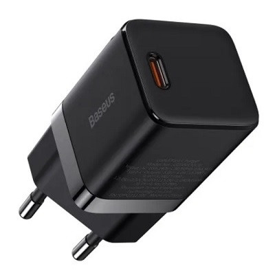 Сетевое зарядное устройство Baseus GAN3 Fast Charger 1C 30W EU (CCGN010101) черное - фото 1 - id-p215398196