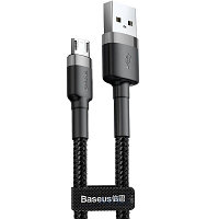 Кабель Baseus cafule Cable USB For Micro 1.5A (CAMKLF-CG1) 2m черный