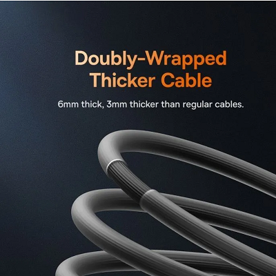 Кабель Baseus CoolPlay Series Fast Charging Cable Type-C to Type-C 100W 1m (CAKW000201) черный - фото 5 - id-p215398200