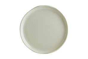 Тарелка d=210 мм. Оливковый, форма Крафт волнистый край Bonna /1/6/720