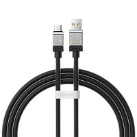 Кабель Baseus CoolPlay Series Fast Charging Cable USB to Type-C 100W 2m (CAKW000701) черный