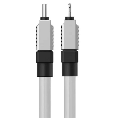 Кабель Baseus CoolPlay Series Fast Charging Cable Type-C to Apple Lightning 20W 1M (CAKW000002) белый - фото 3 - id-p215398203