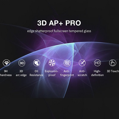 Защитное стекло Nillkin 3D AP + PRO White на весь экран для Apple iPhone 8 Plus - фото 4 - id-p215398213