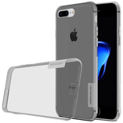 Силиконовый чехол Nillkin Nature TPU Case Grey для Apple iPhone 8 Plus - фото 3 - id-p215398222