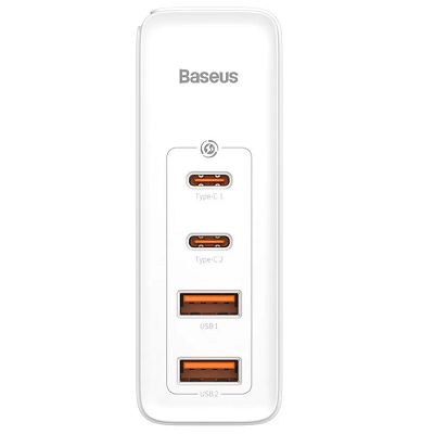 Сетевое зарядное устройство Baseus GaN2 Pro Quick Charger 2C+2U 100W (CCGAN2P-L02) белый - фото 2 - id-p215398231