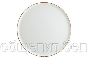 Блюдо для пиццы d=320 мм. Ретро коричневый край, форма Гурмэ Bonna /1/6/348/