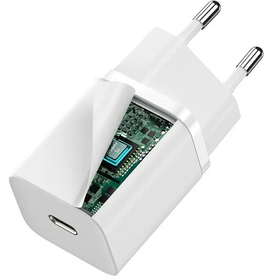 Сетевое зарядное устройство Baseus Super Si Quick Charger 1C 30W (CCSUP-J02) белый - фото 4 - id-p215398234