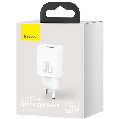 Сетевое зарядное устройство Baseus Super Si Quick Charger 1C 30W (CCSUP-J02) белый - фото 6 - id-p215398234