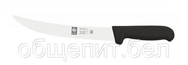 Нож обвалочный 200/335 мм. изогнутый, черный Poly Icel /1/ - фото 1 - id-p215237142