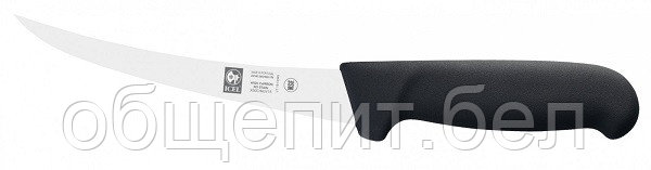 Нож обвалочный 150/290 мм. изогнутый, гибкое лезвие, черный Poly Icel /1/ - фото 1 - id-p215237146