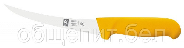 Нож обвалочный 150/290 мм. изогнутый, гибкое лезвие, желтый Poly Icel /1/ - фото 1 - id-p215237150