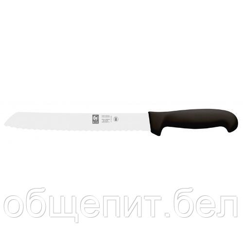 Нож для хлеба 200/340 мм. с волн. кромкой, черный PRACTICA Icel /1/ - фото 1 - id-p215237229