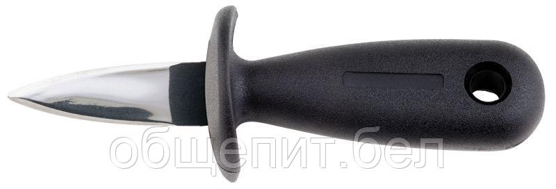 Нож для устриц 60/150 мм. с ограничителем, ручка черная APS /1/6/ - фото 1 - id-p215238031