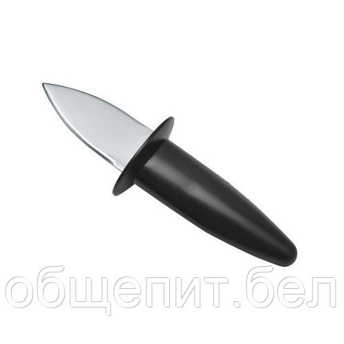Нож для устриц 55/155 мм. с ограничителем, ручка черная VB /1/ - фото 1 - id-p215238052