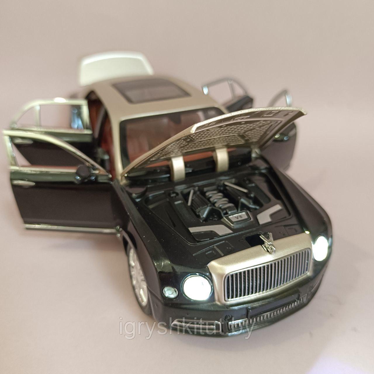Металлическая машинка Bentley Mulsanne, свет, звук, инерционная - фото 5 - id-p215398502