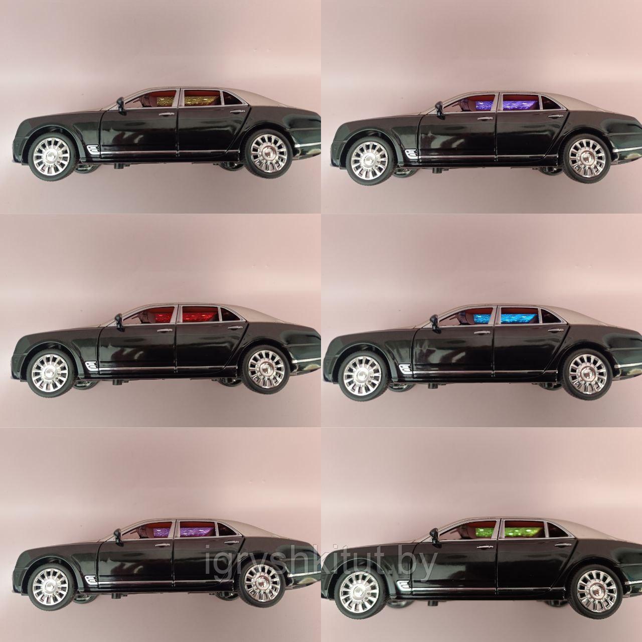 Металлическая машинка Bentley Mulsanne, свет, звук, инерционная - фото 3 - id-p215398502
