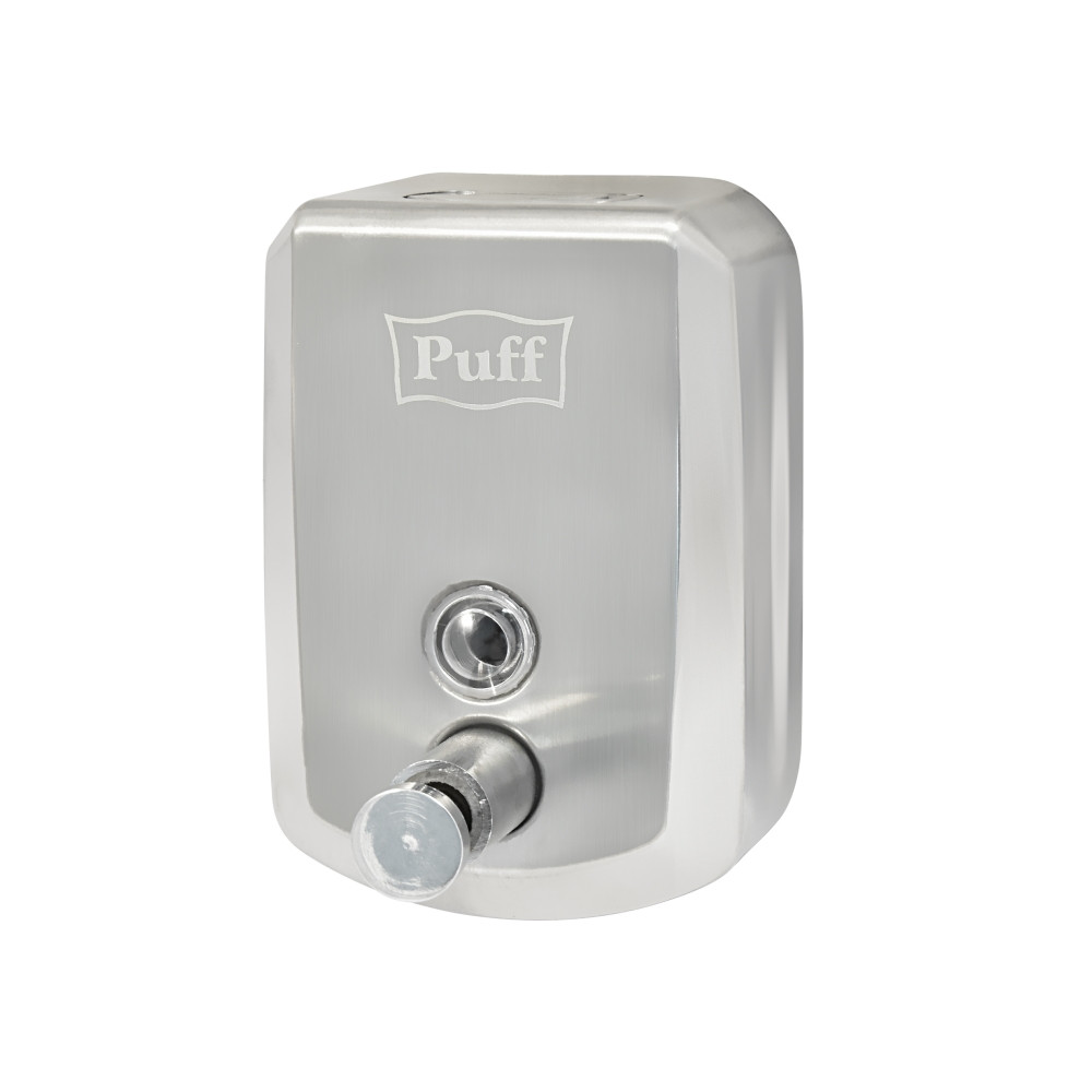 Дозатор для жидкого мыла PUFF-8705 нержавейка, 500мл (глянец) с замком - фото 2 - id-p182747186