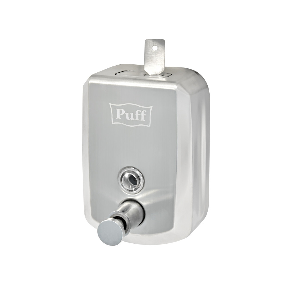 Дозатор для жидкого мыла PUFF-8705 нержавейка, 500мл (глянец) с замком - фото 3 - id-p182747186