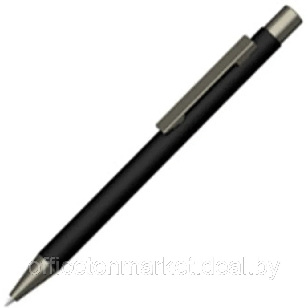 Ручка шариковая автоматическая "Straight Gum", 1.0 мм, черный, антрацит, стерж. синий - фото 1 - id-p174339113