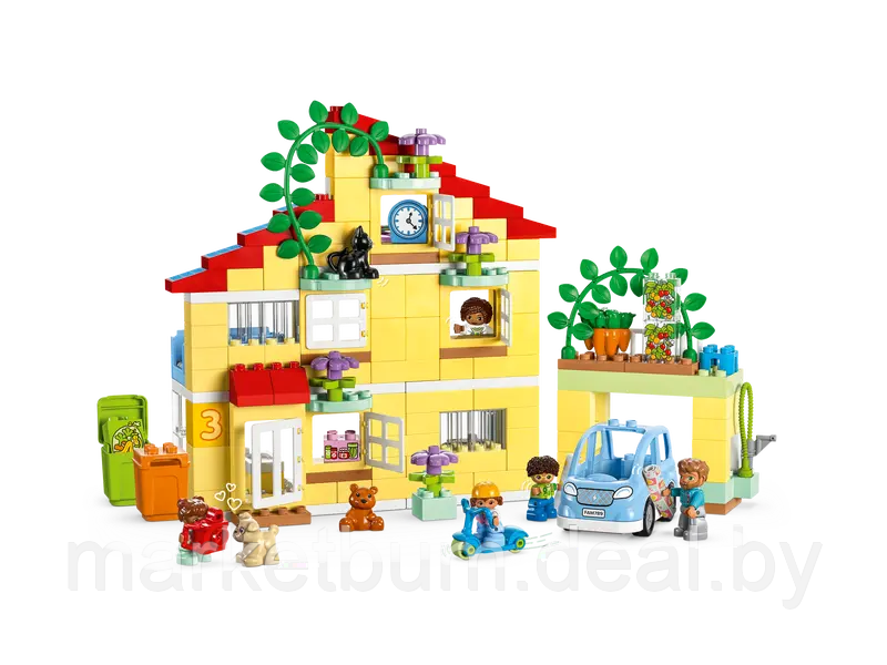 Конструктор LEGO DUPLO 10994, Семейный домик 3в1 - фото 9 - id-p215408392