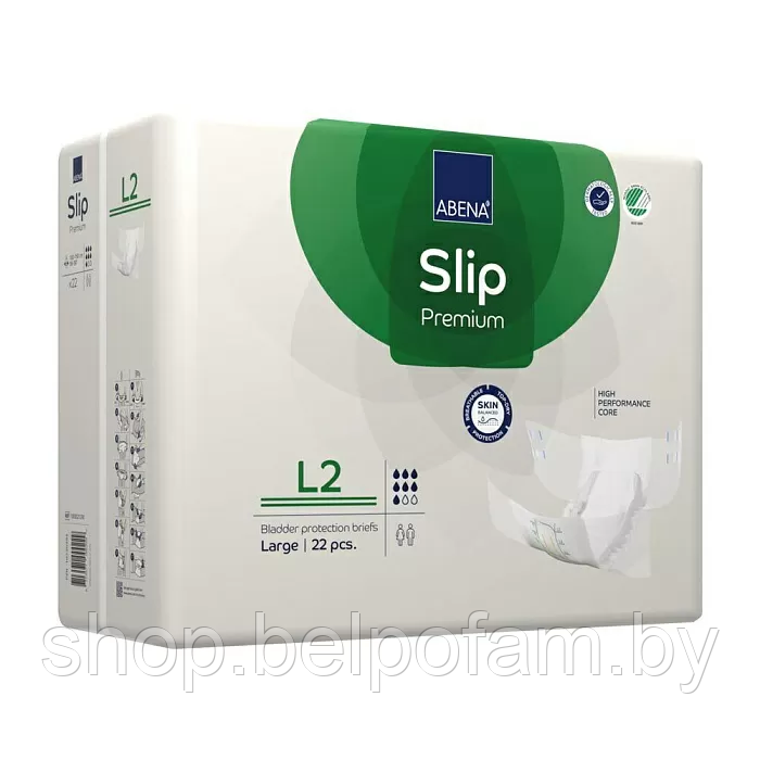 Подгузники для взрослых Abena Slip Premium L2 (100-150 см), уп.22 шт, Дания