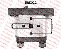 Гидравлический насос (шестернчатый) CBN-E306 R195/195N, левого вращения, плоский привод, выход 180гр