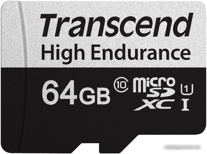 Карта памяти Transcend microSDXC TS64GUSD350V 64GB (с адаптером) - фото 2 - id-p215409188
