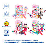 Набор с пластилином Cry Babies JOVI, 2 бруска 2-х цветов 15 и 50 гр, трафарет из картона ЦЕНА БЕЗ НДС, фото 3