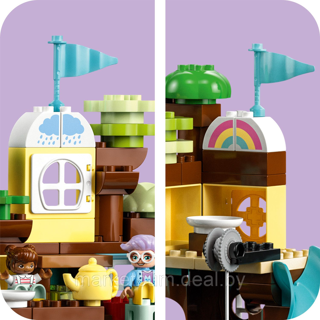 Конструктор LEGO DUPLO 10993, Домик на дереве 3в1, - фото 7 - id-p215412855