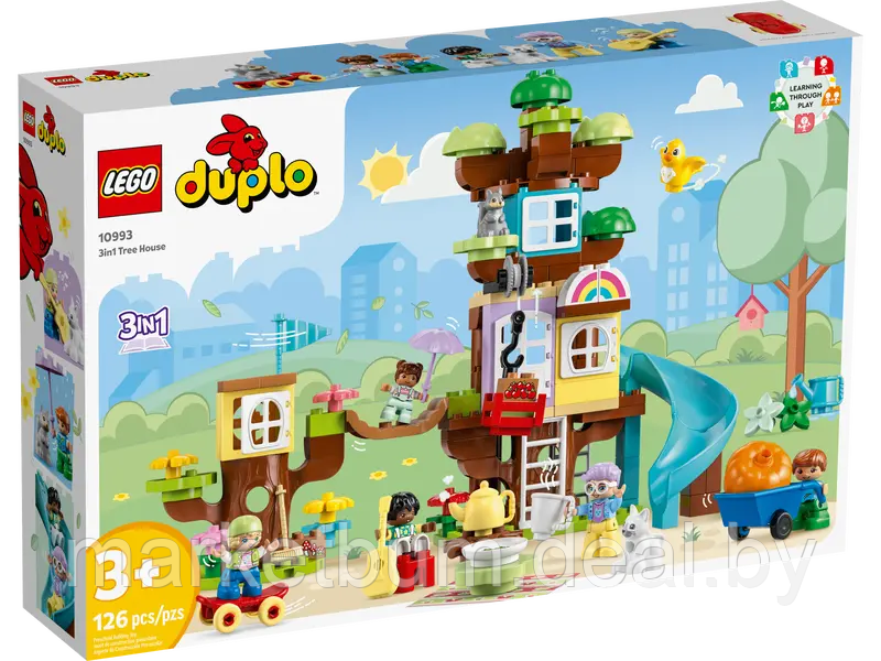 Конструктор LEGO DUPLO 10993, Домик на дереве 3в1, - фото 2 - id-p215412855