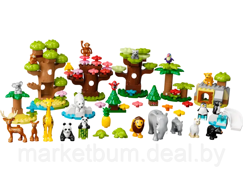 Конструктор LEGO DUPLO 10975, Дикие животные мира - фото 3 - id-p215413484