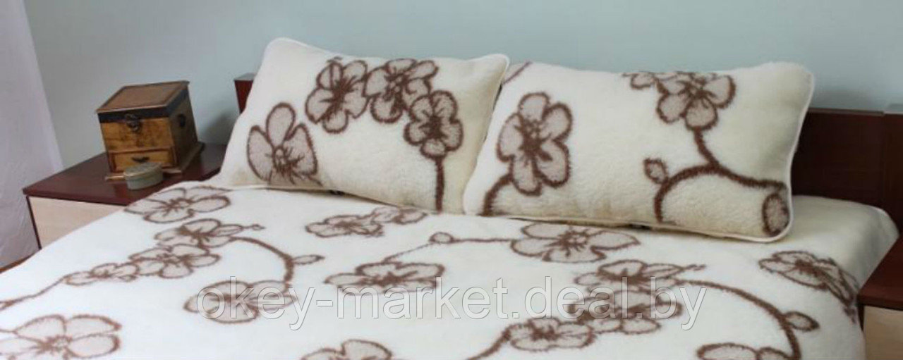 Одеяло детское шерстяное Tumbler Цветочек. Размер 100x140cм - фото 4 - id-p215419854