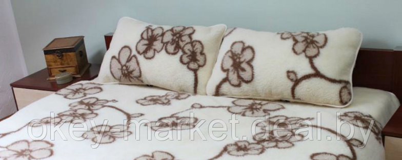 Одеяло детское шерстяное Tumbler Цветочек. Размер 100x140cм, фото 3