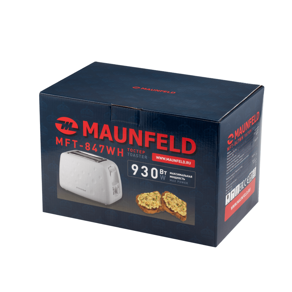 Тостер MAUNFELD MFT-847WH - фото 10 - id-p215419641