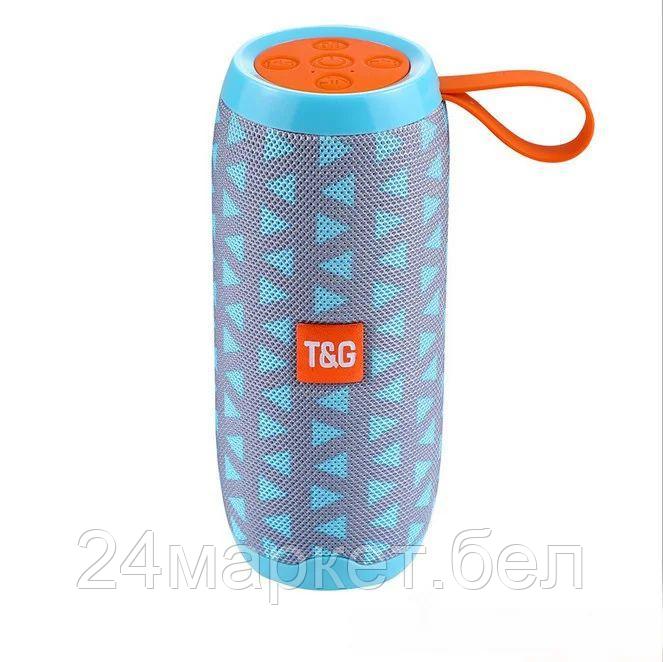 TG106 серо-синий Портативная Bluetooth колонка T&G - фото 2 - id-p215423380